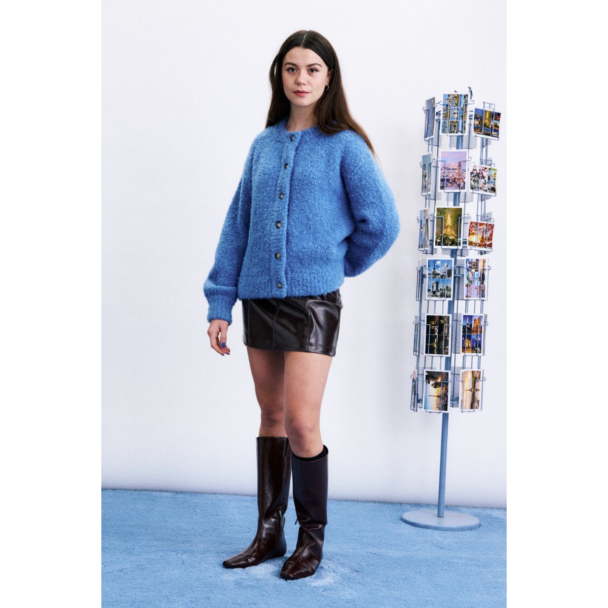 Robe à smocks rayée