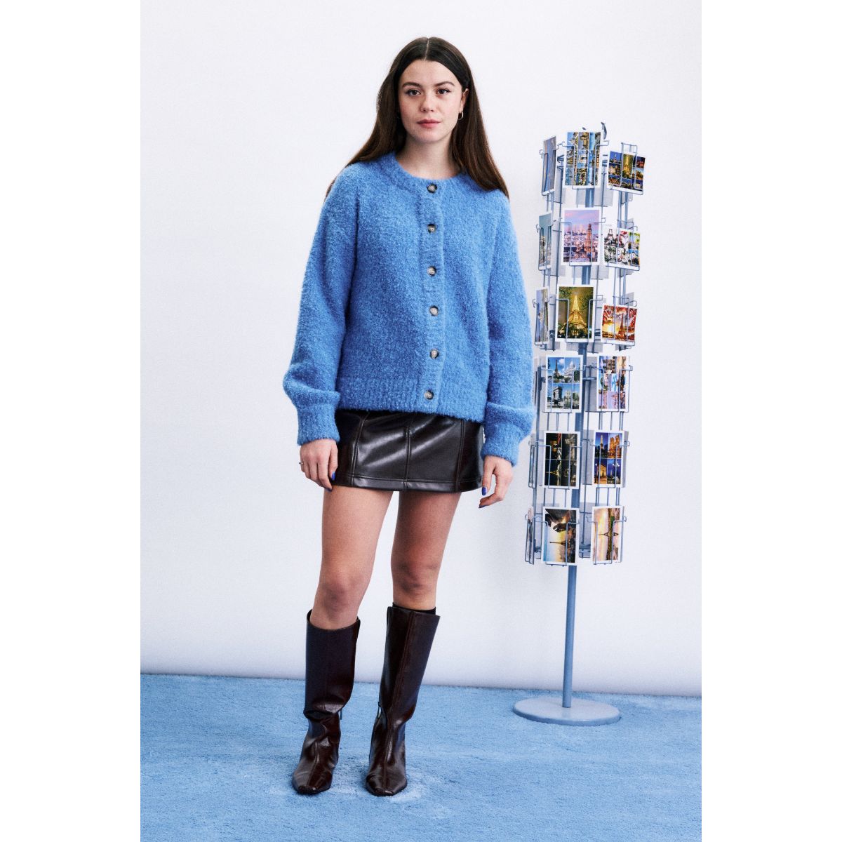 Robe à smocks rayée