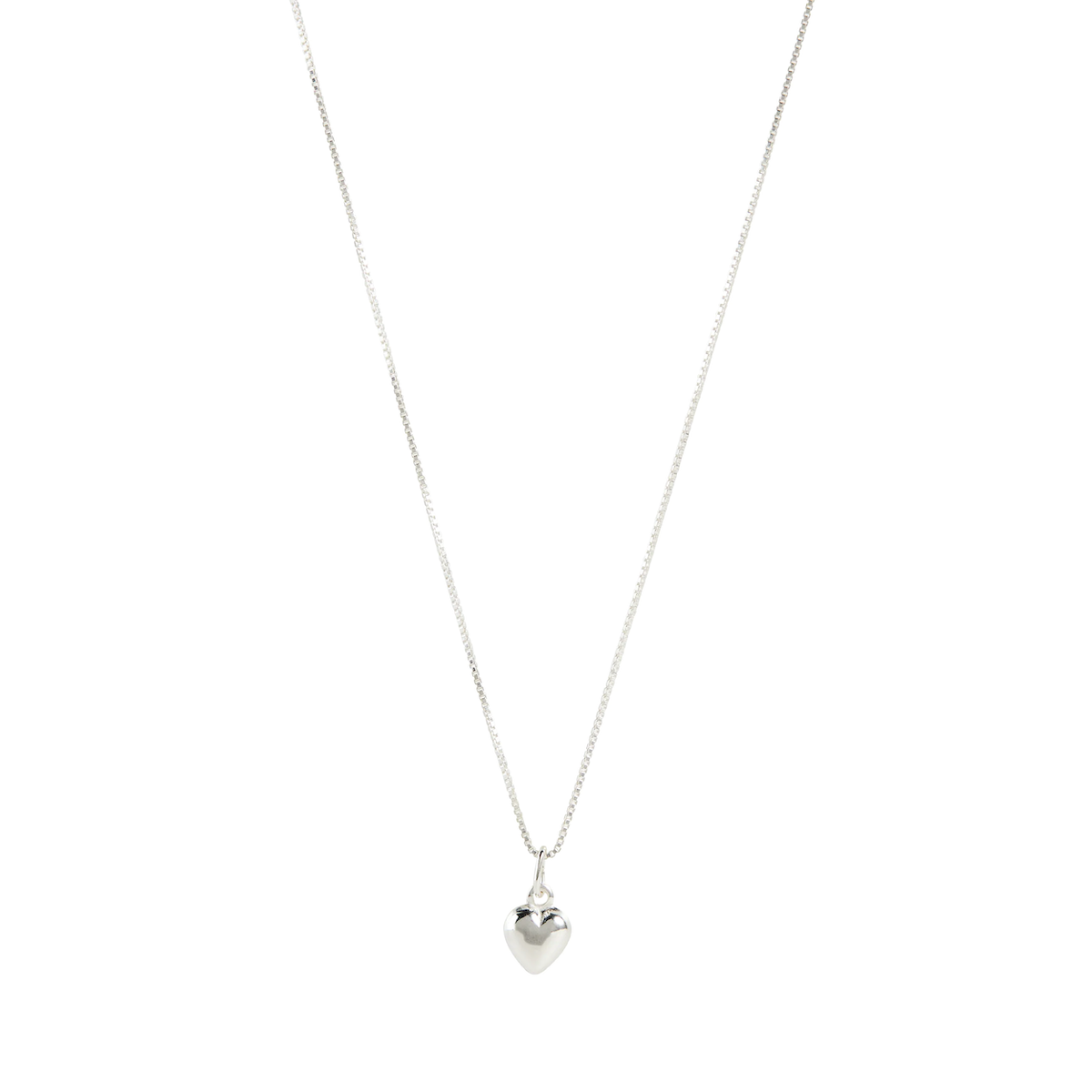 Florence Silver Heart Necklace - Public Mercantile