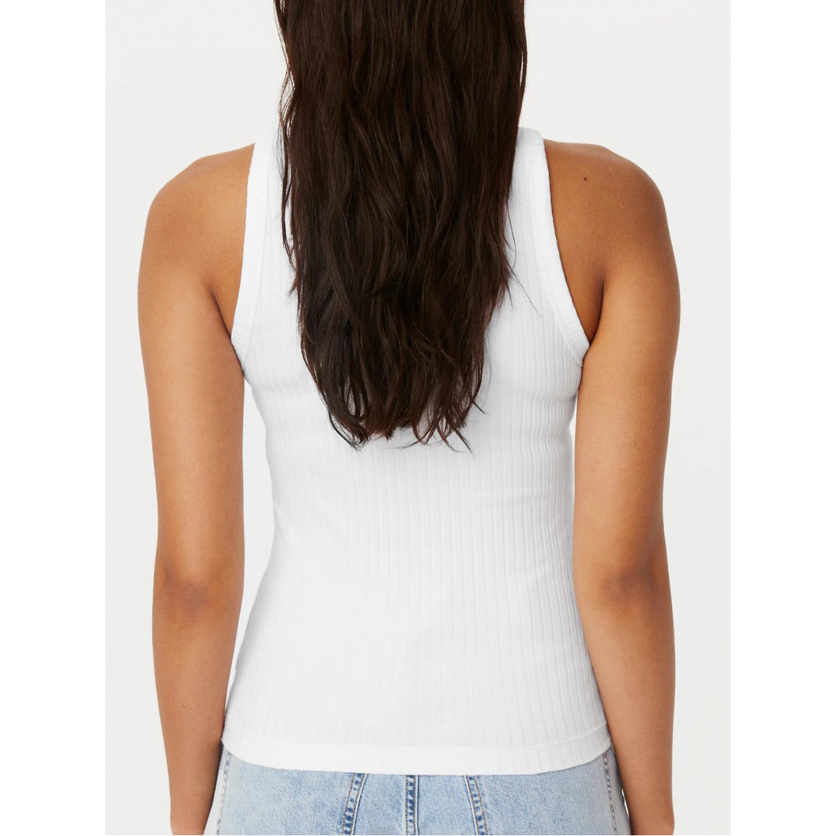 Frank And Oak Ribbed Tank — Bright White - Public Mercantile