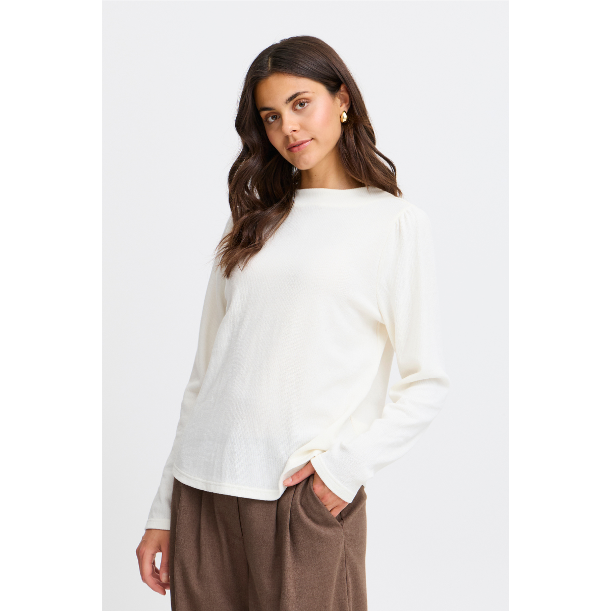 Fransa Anabel Tee — Birch Melange - Public Mercantile