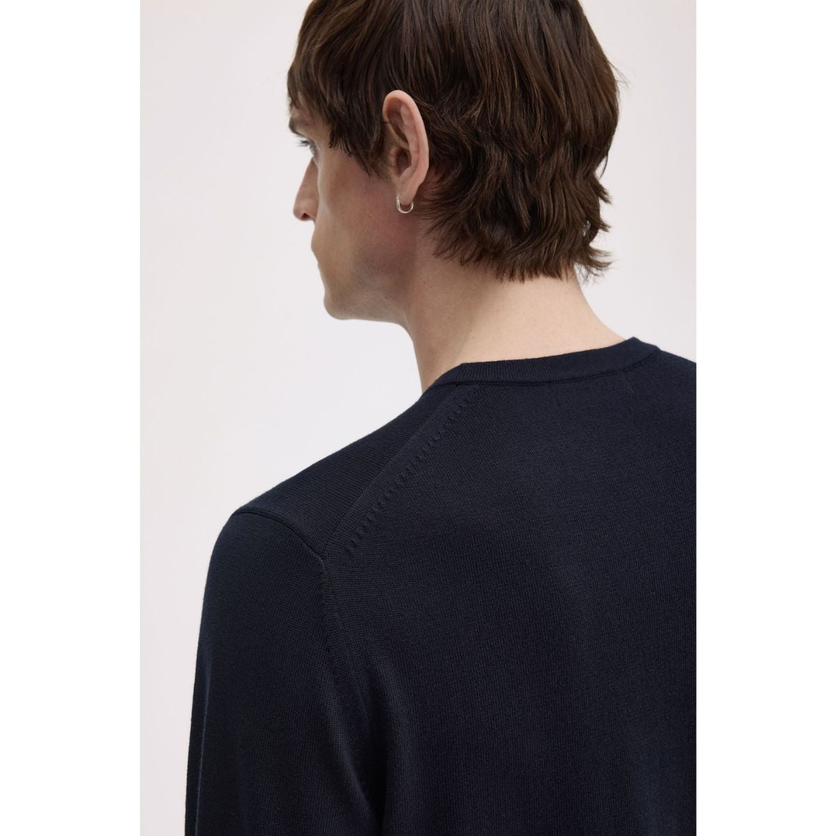 Fred Perry Classic Crewneck Sweater - Navy