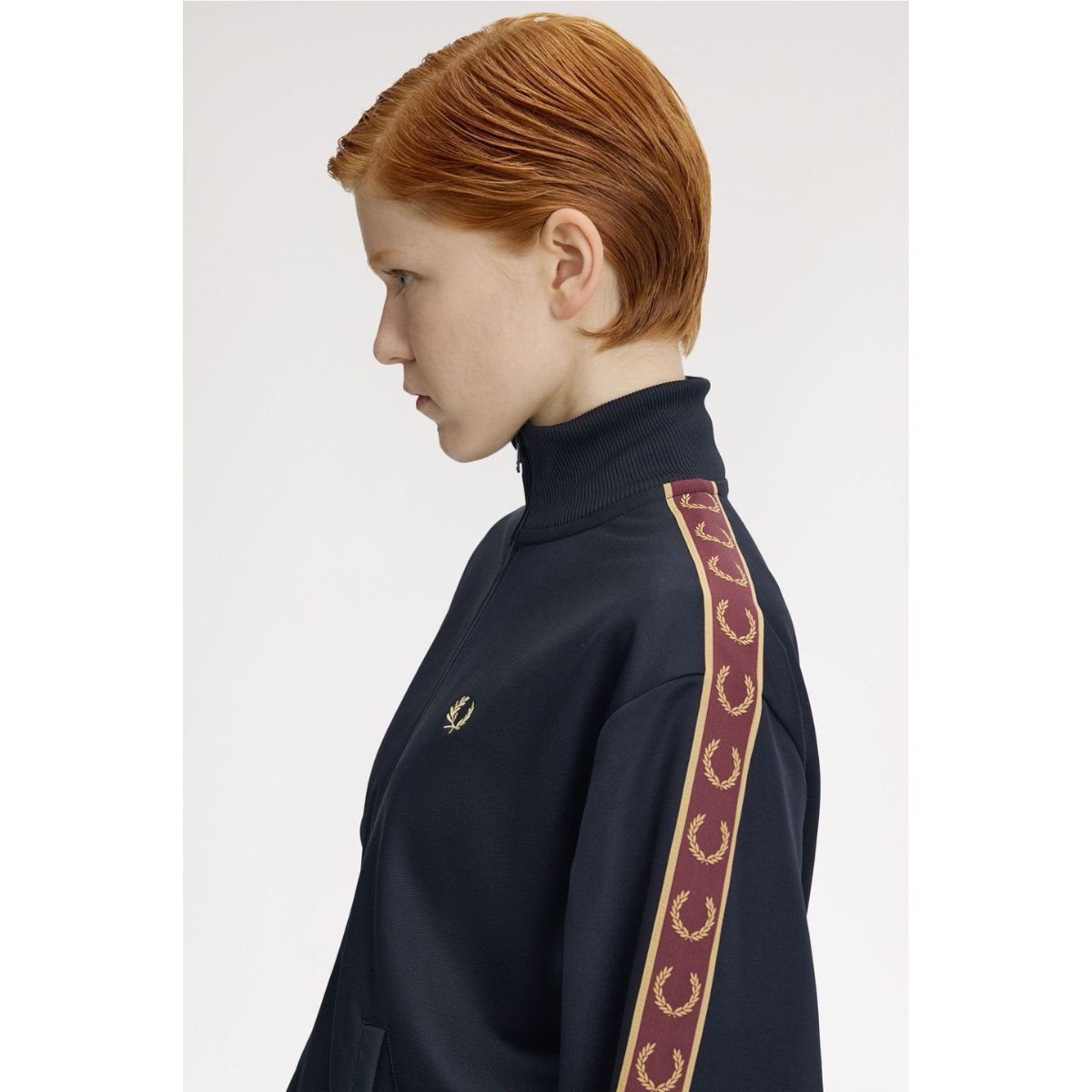 Fred Perry Taped Track Jacket — Navy - Public Mercantile