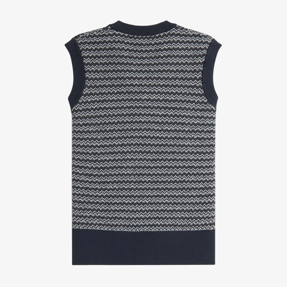 Fred Perry Boucle Jacquard Tank - Navy - Public Mercantile