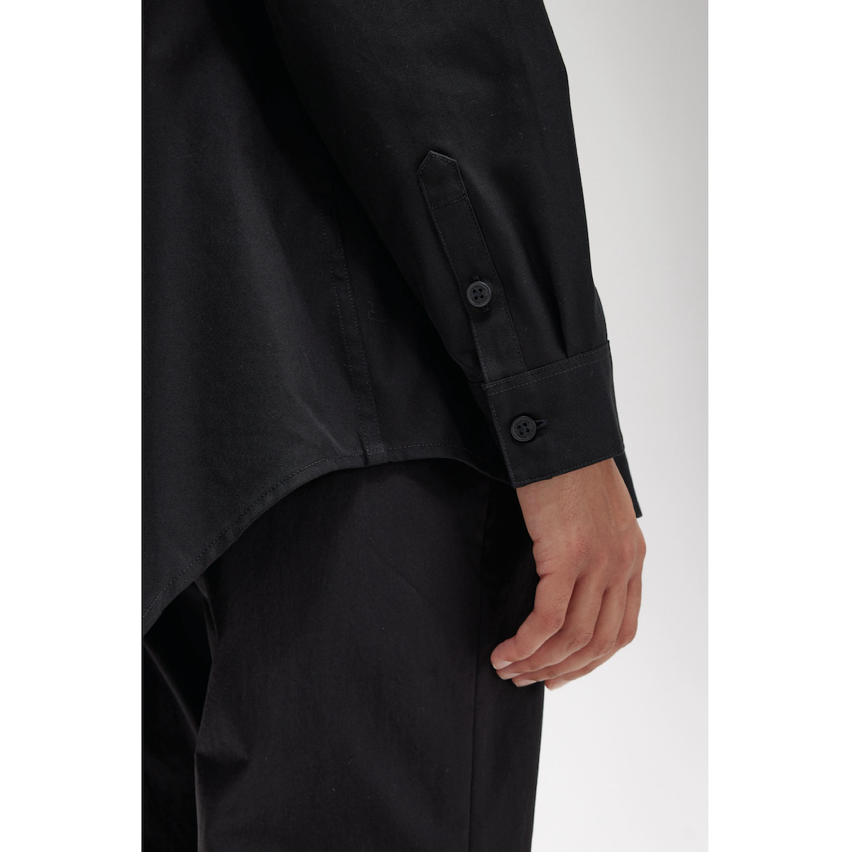 Fred Perry Fishtail Shirt - Black - Public Mercantile