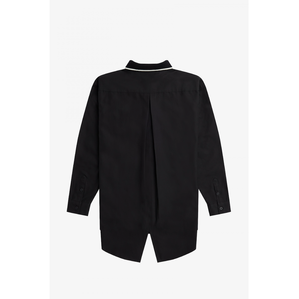 Fred Perry Fishtail Shirt - Black - Public Mercantile