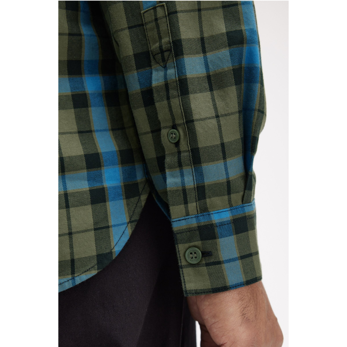 Fred Perry Tartan Twill Shirt - Laurel Wreath Green - Public Mercantile