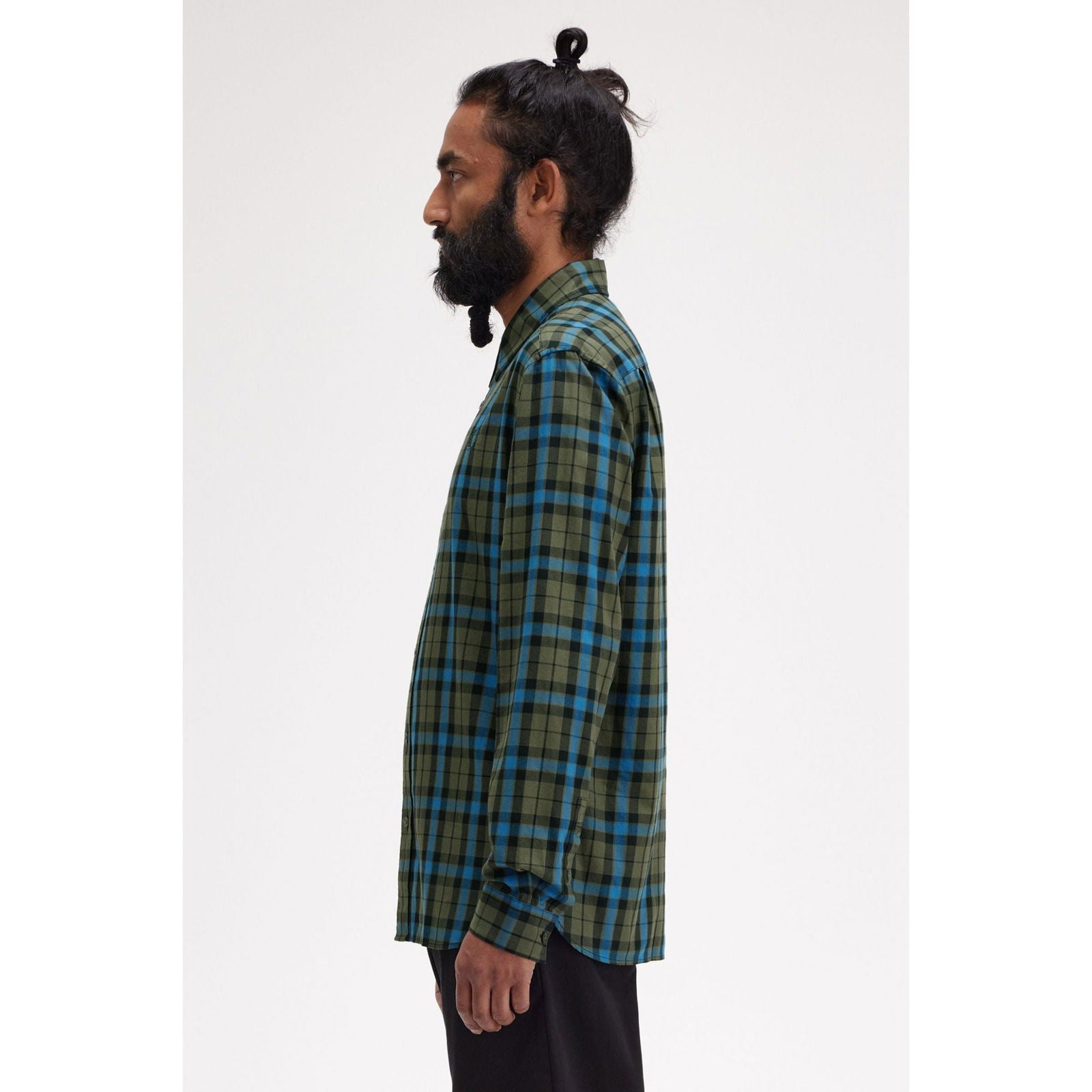 Fred Perry Tartan Twill Shirt - Laurel Wreath Green - Public Mercantile