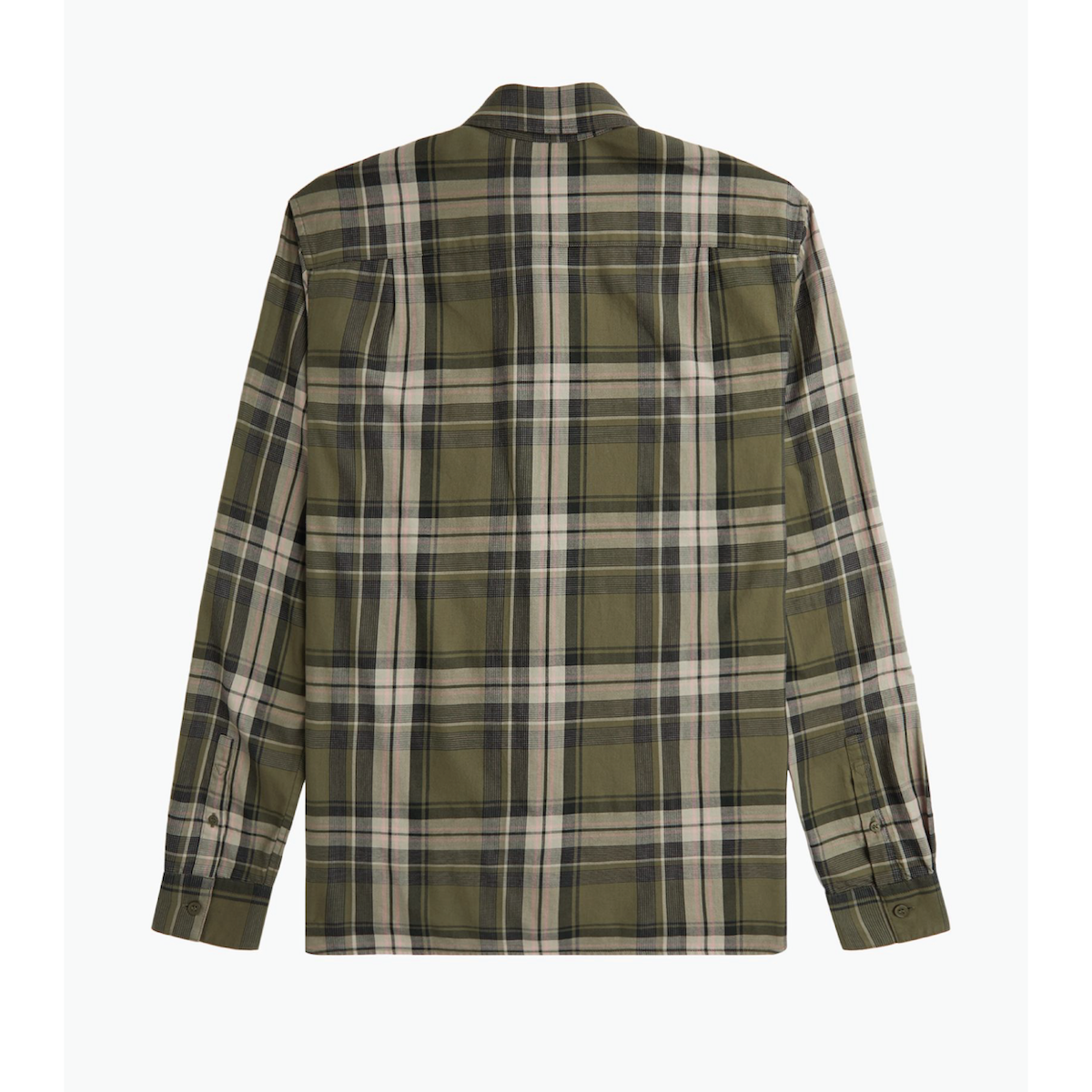 Fred Perry Tartan Twill Shirt - Uniform Green - Public Mercantile
