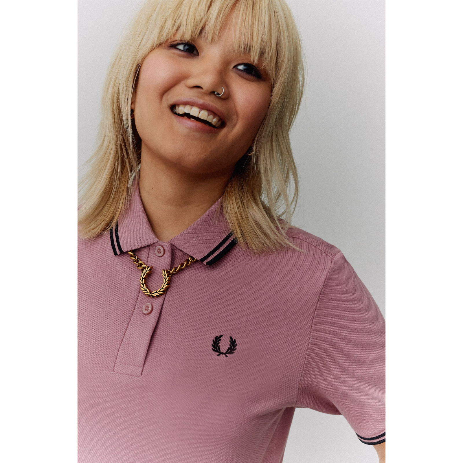 Fred Perry Twin-Tipped Shirt - Dusty Pink - Public Mercantile