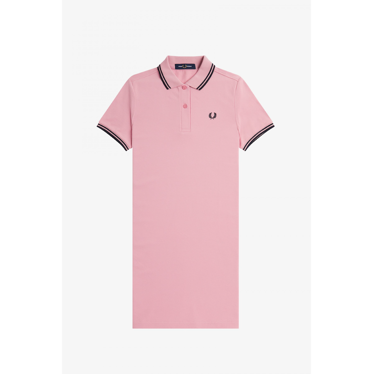 Fred Perry Twin Tipped Shirt Dress - Chalky Pink - Public Mercantile