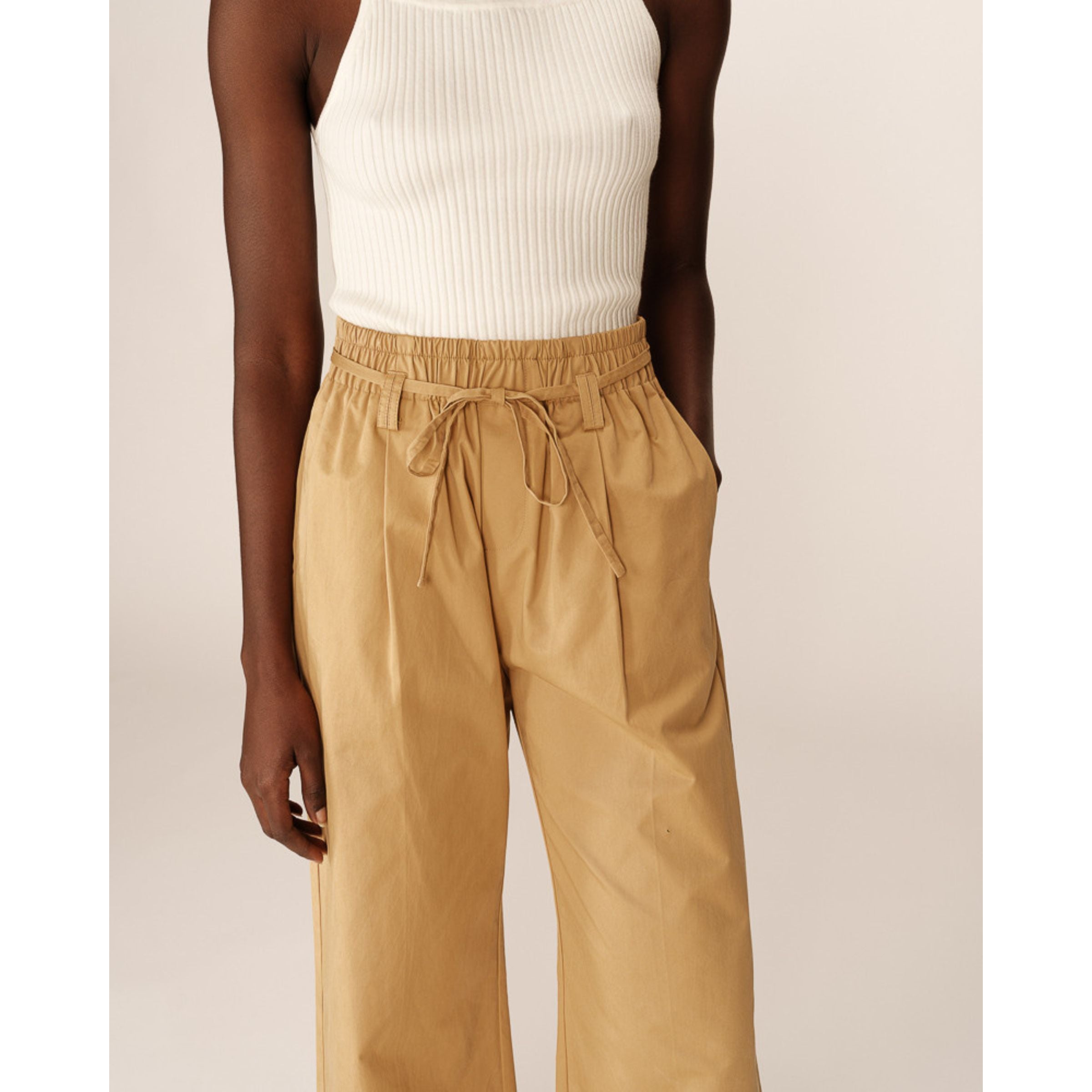 Peterson Cotton Pants — Ochre