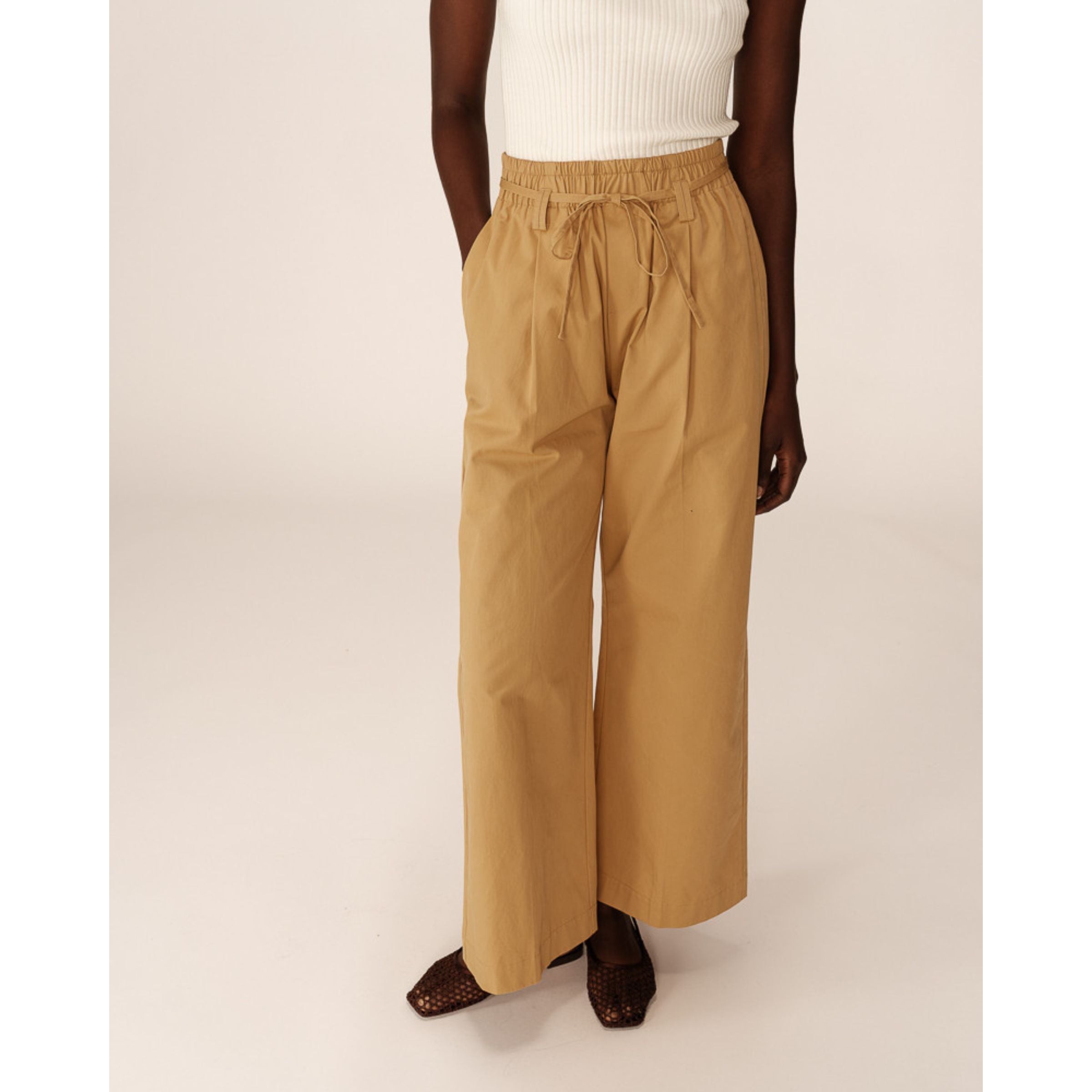 Peterson Cotton Pants — Ochre