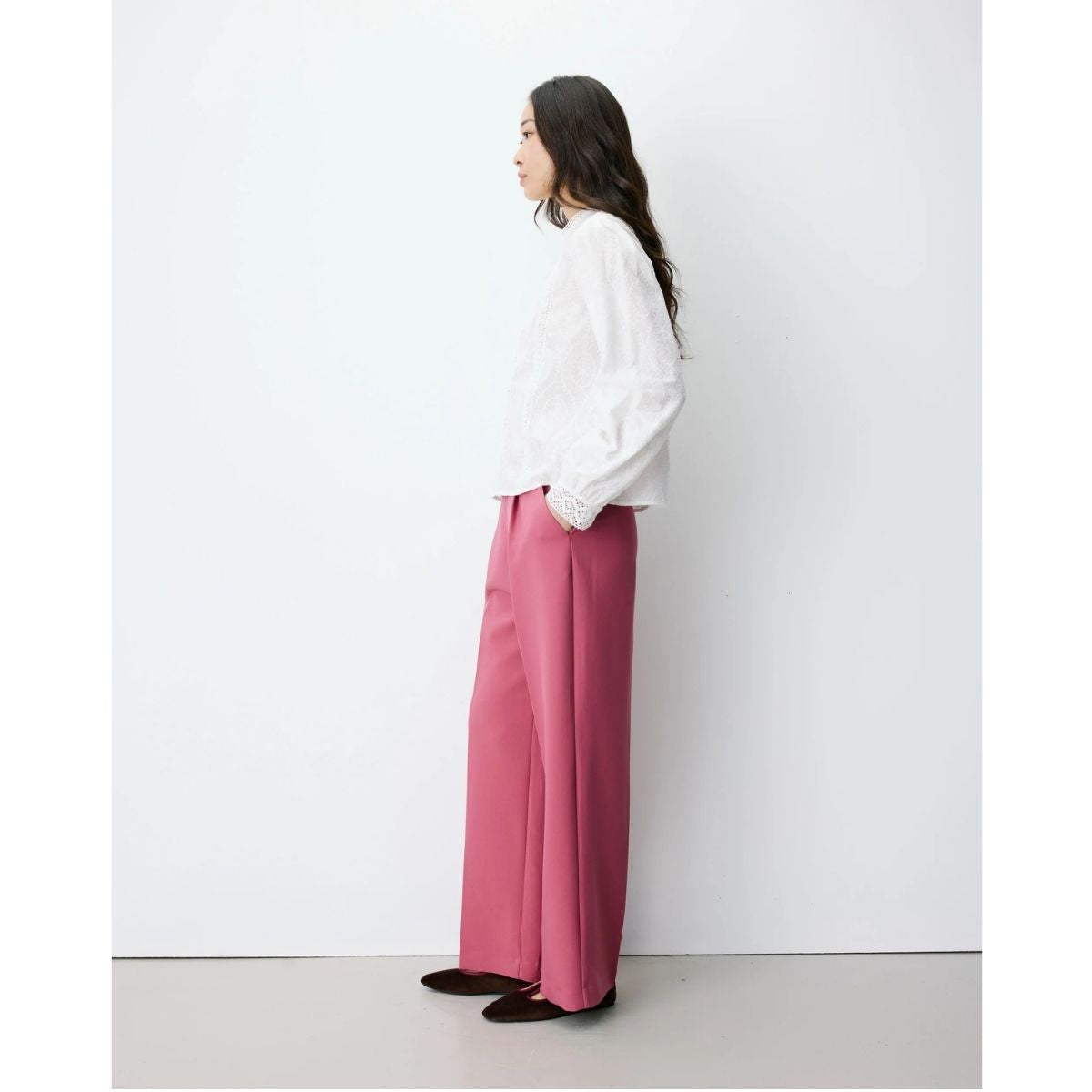 Abigail English Embroidered Shirt — Ivory - Public Mercantile