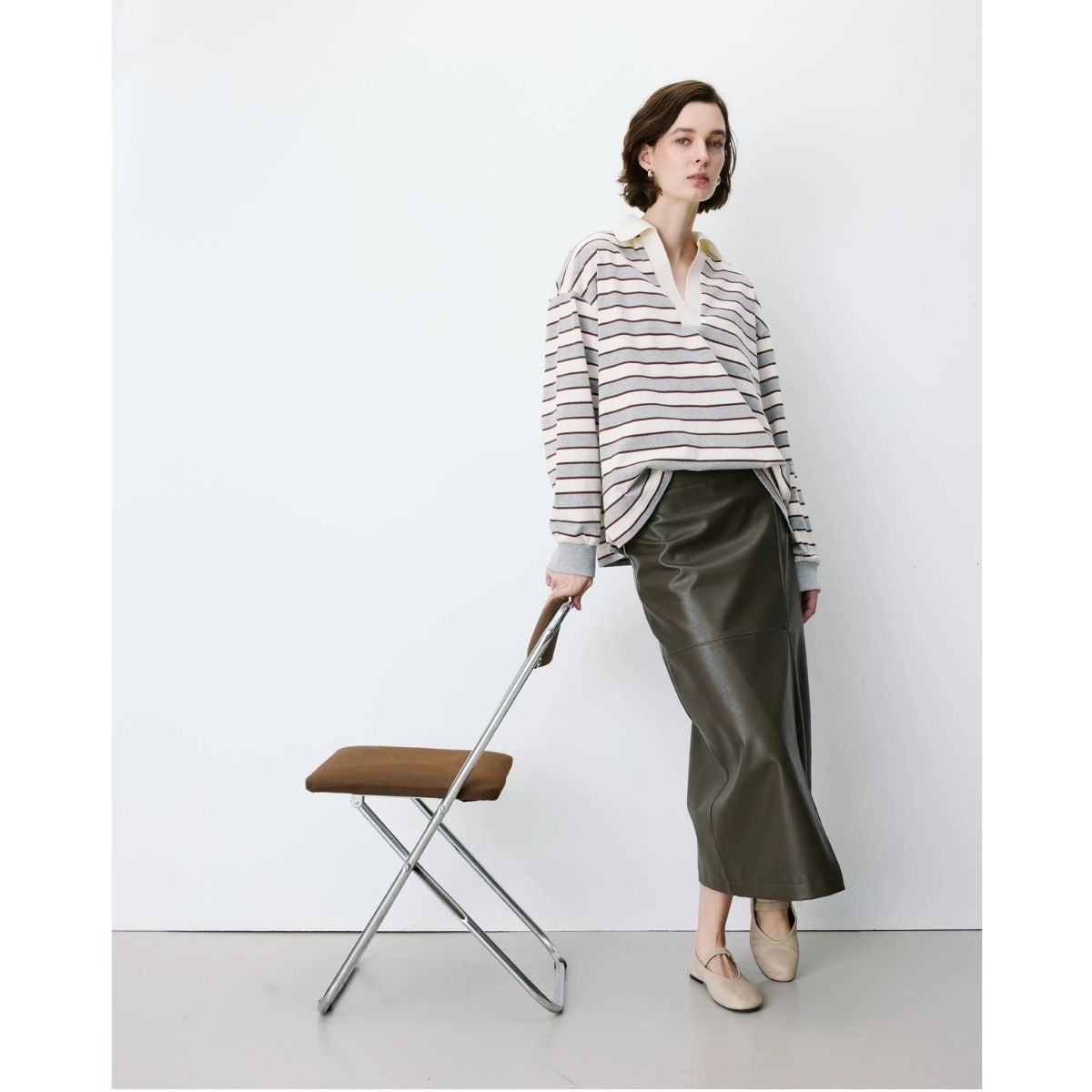Aron Oversized Rugby Shirt — Grey Stripe - Public Mercantile