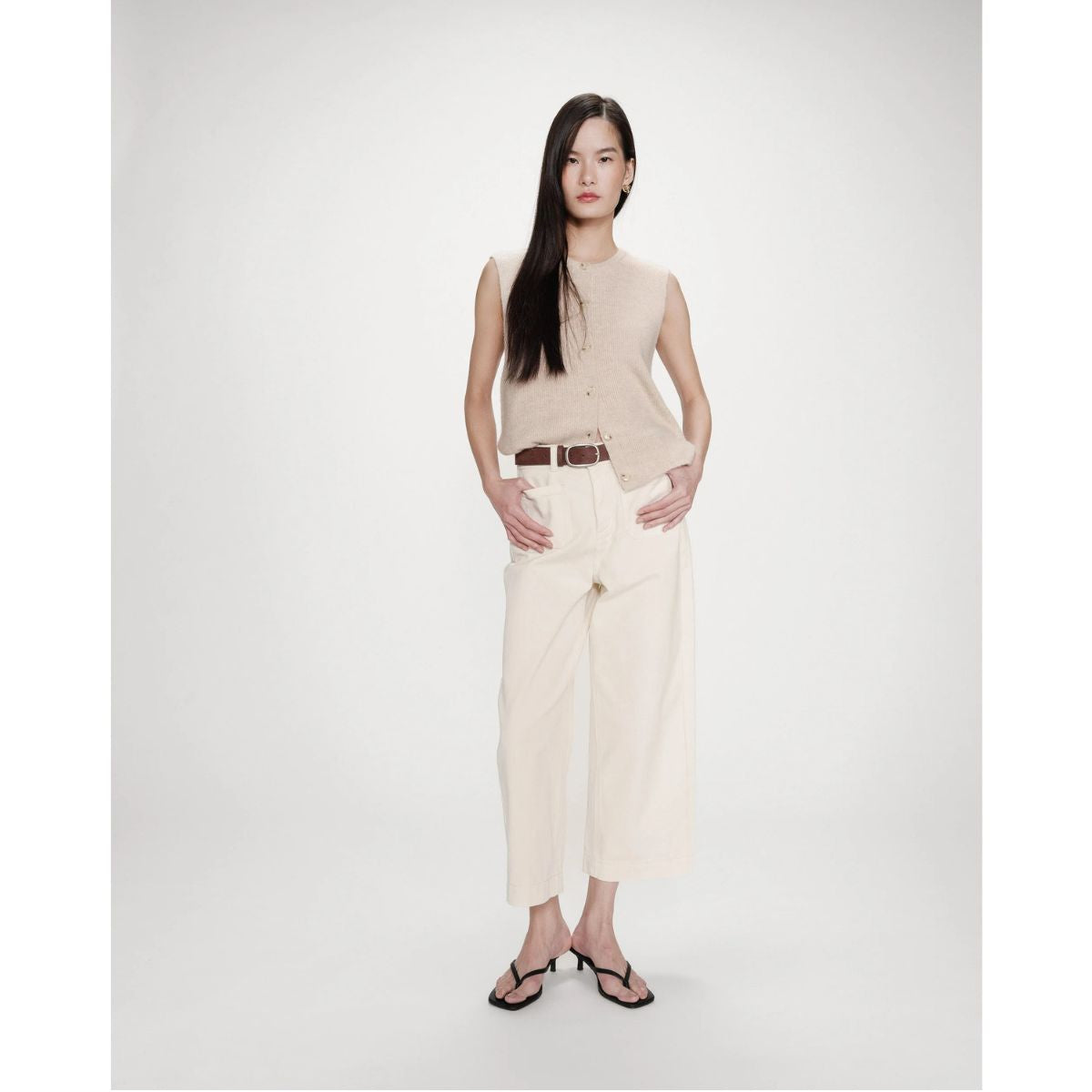 Joe 7/8 Loose Jeans — Ecru - Public Mercantile