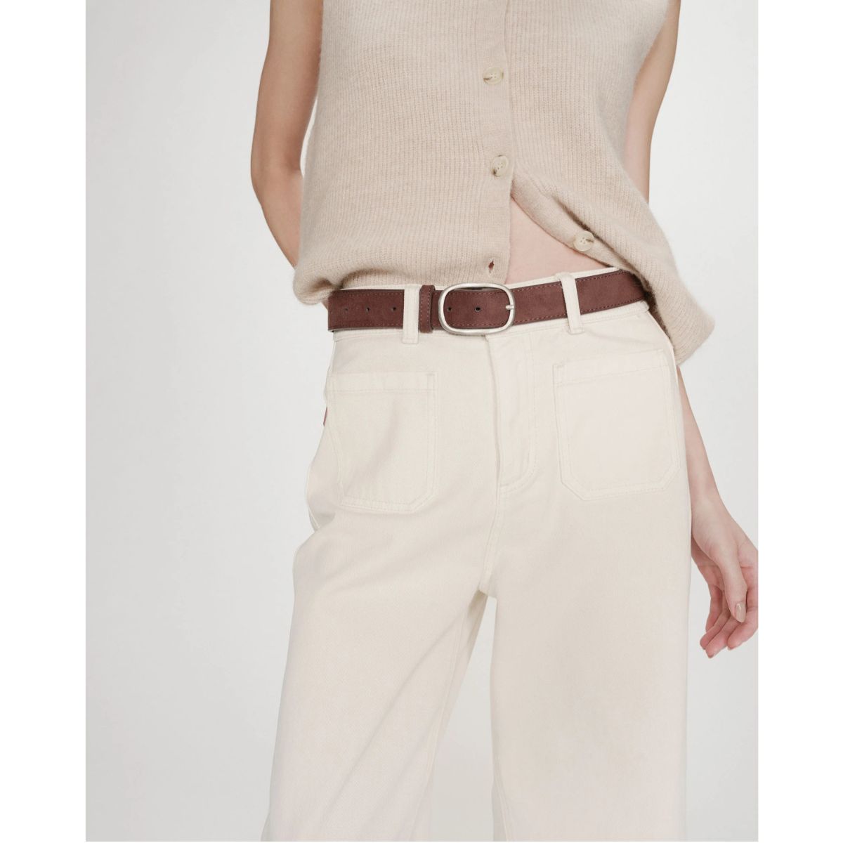 Joe 7/8 Loose Jeans — Ecru - Public Mercantile