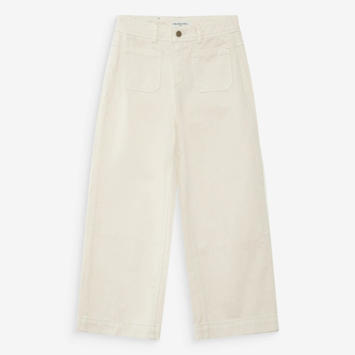 Joe 7/8 Loose Jeans — Ecru - Public Mercantile