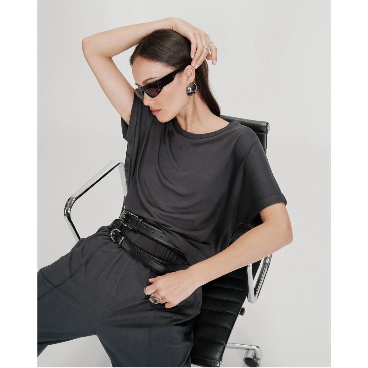 Parma Oversized Modal Tee — Marine - Public Mercantile