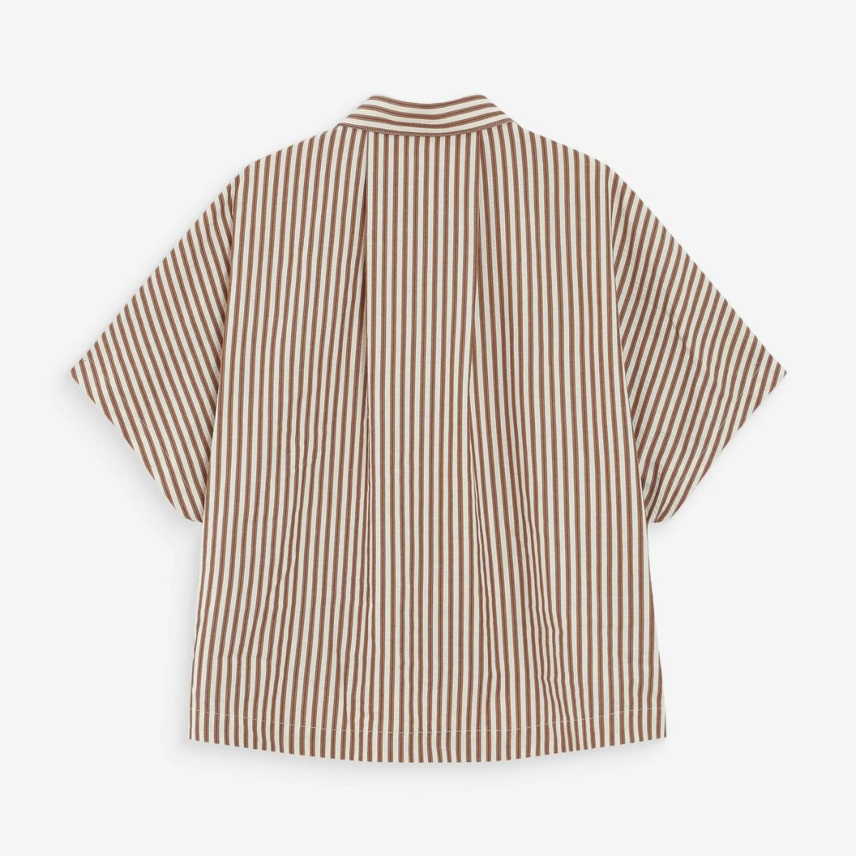 Vercia Striped Shirt — Mocha - Public Mercantile