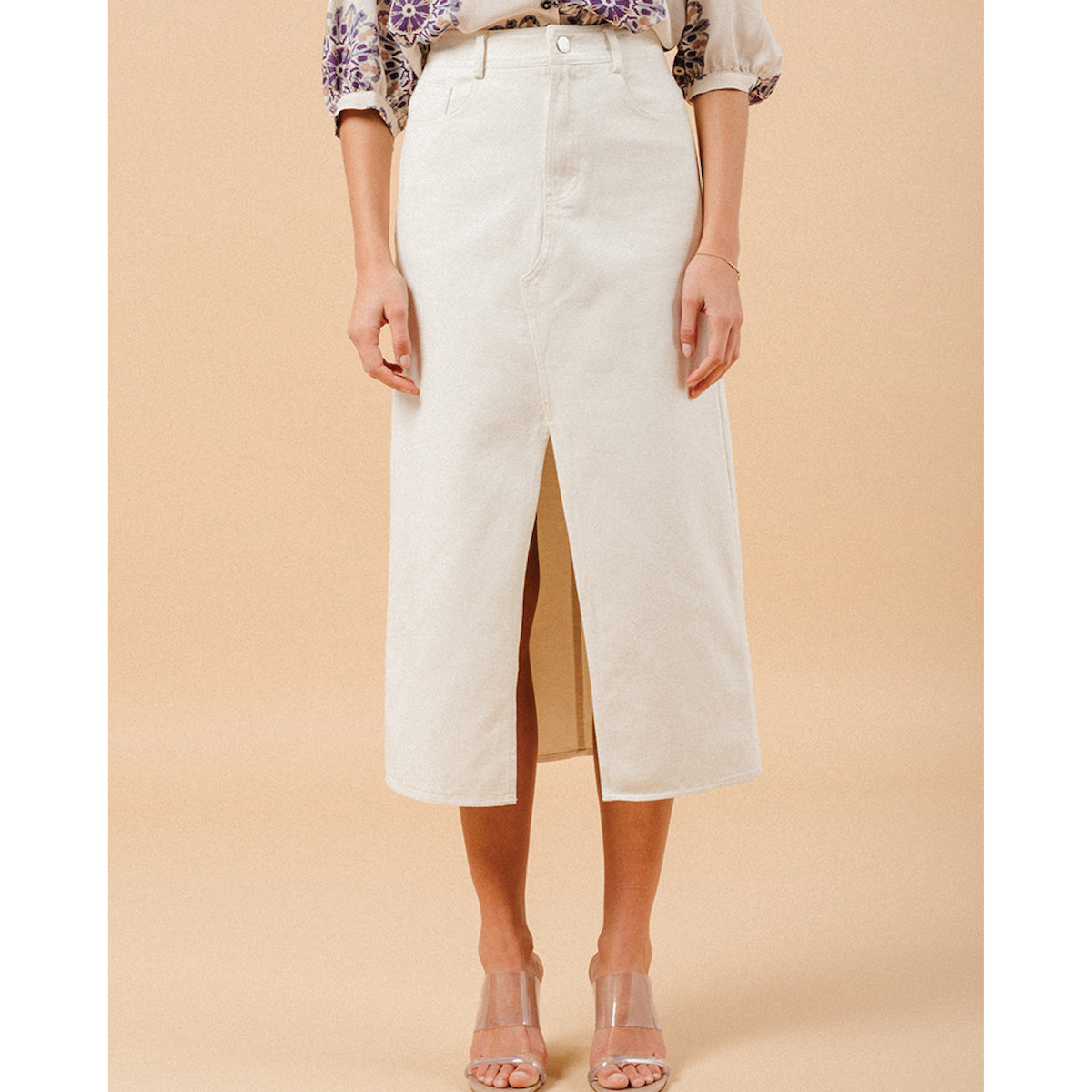 Grace & Mila Paris Maureen Skirt — Ecru - Public Mercantile