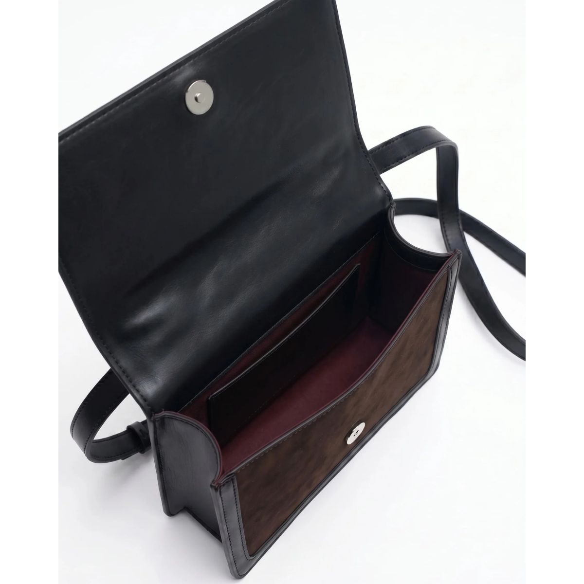 HVISK Callie Brushed Crossbody Bag — Brown Umber - Public Mercantile