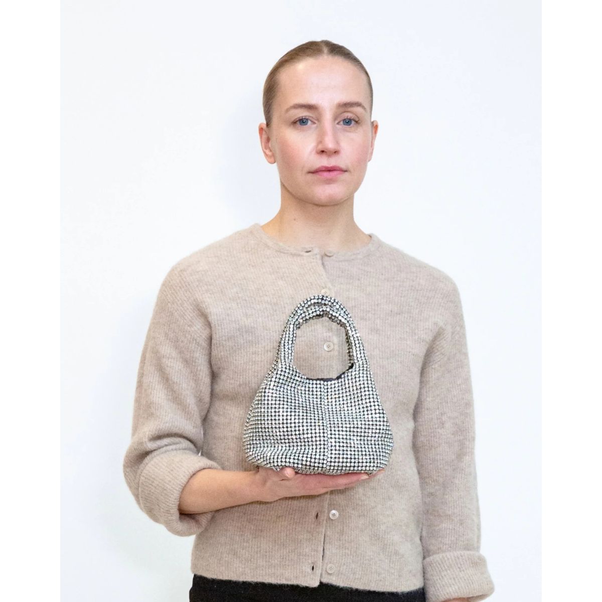 HVISK Merry Rhinestone Bag — Silver - Public Mercantile