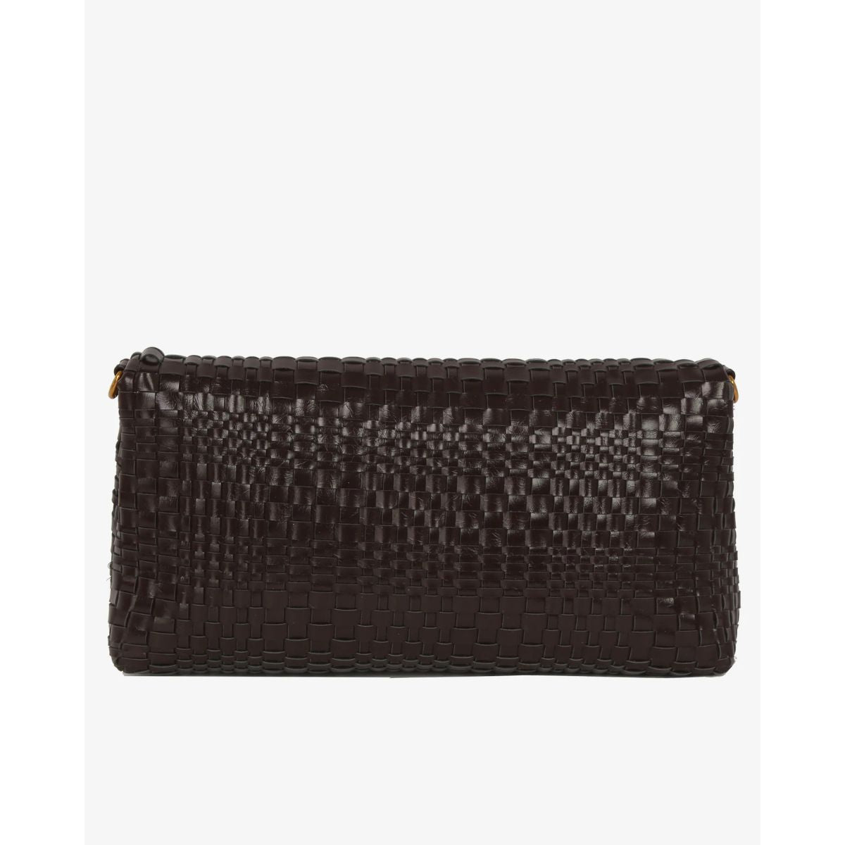HVISK Arlene Braided Foldover Bag — Brown Umber - Public Mercantile