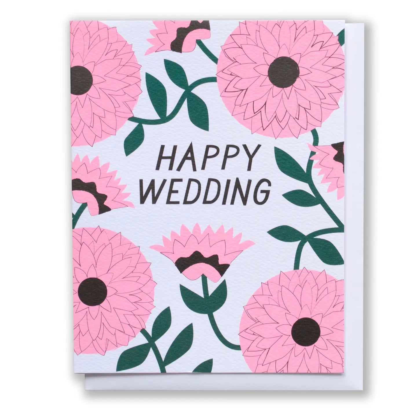 Happy Wedding Zinnia Card - Public Mercantile