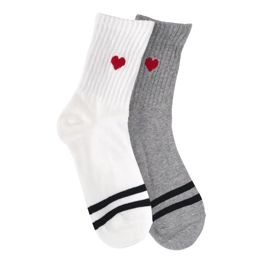 Heart Crew Socks - Public Mercantile