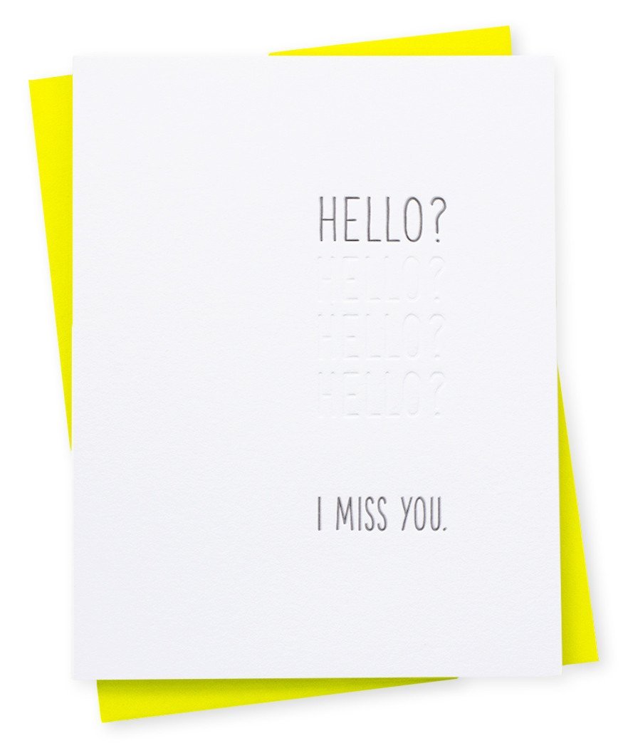 Hello? (Echo) Greeting Card - Public Mercantile