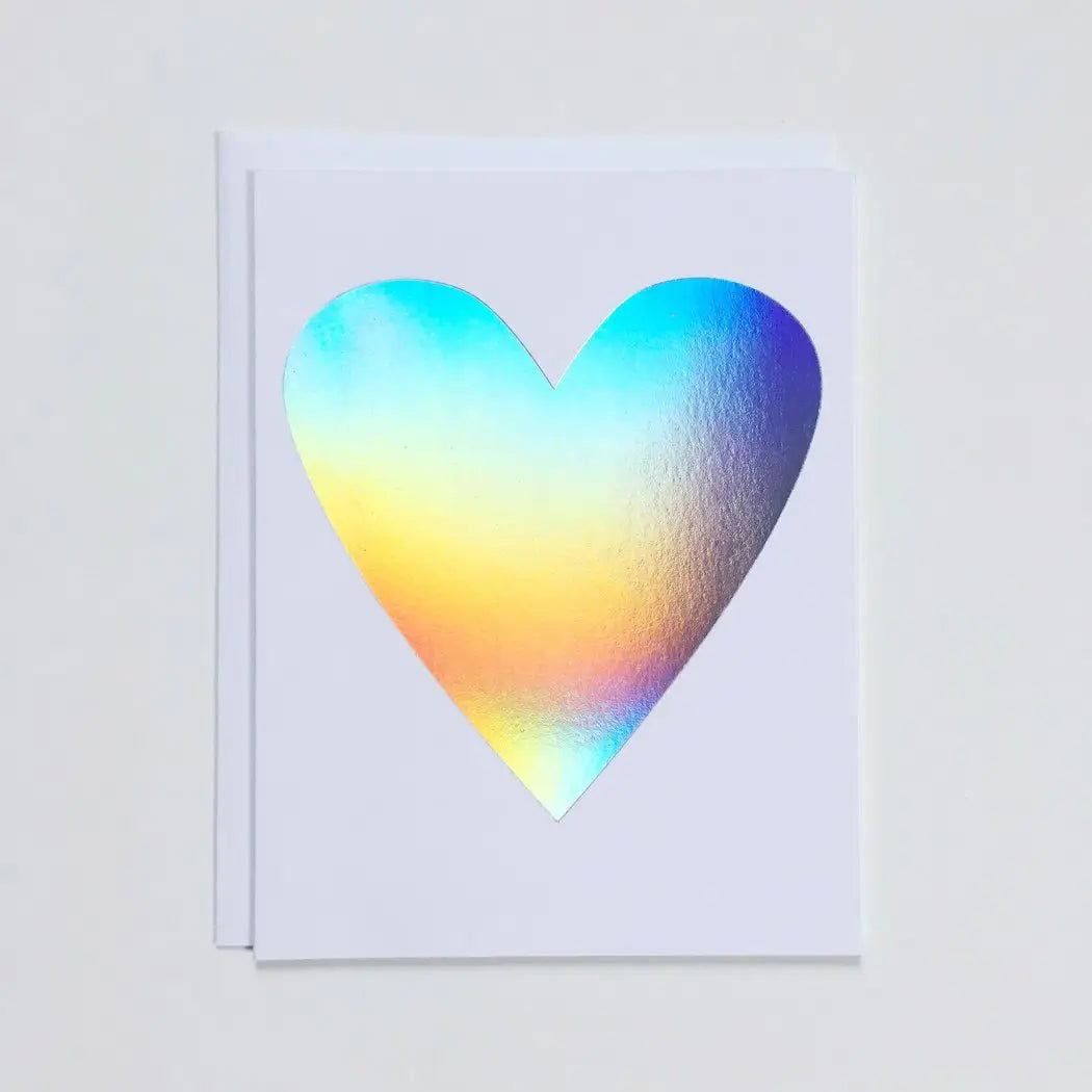 Hologram Heart Note Card - Public Mercantile