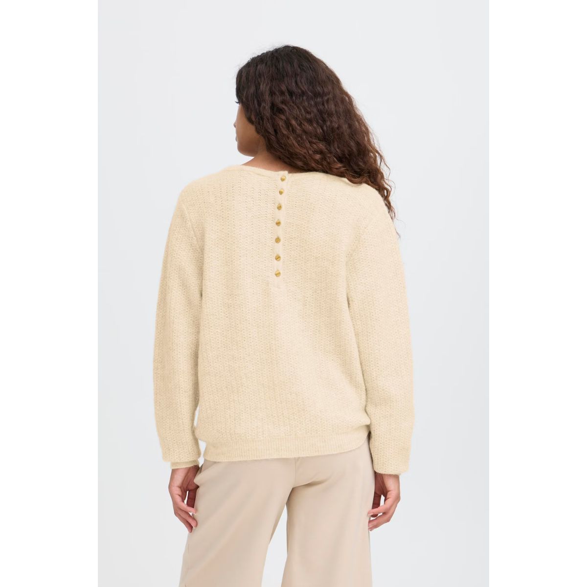 Chemise boutonnée Linno — Écru