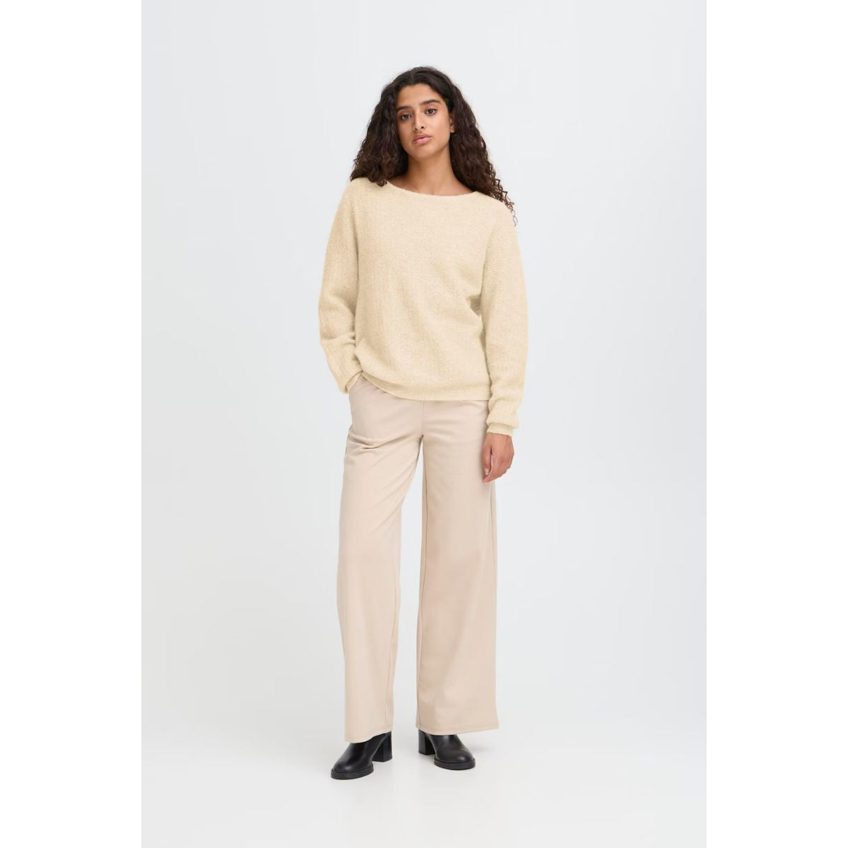 Chemise boutonnée Linno — Écru