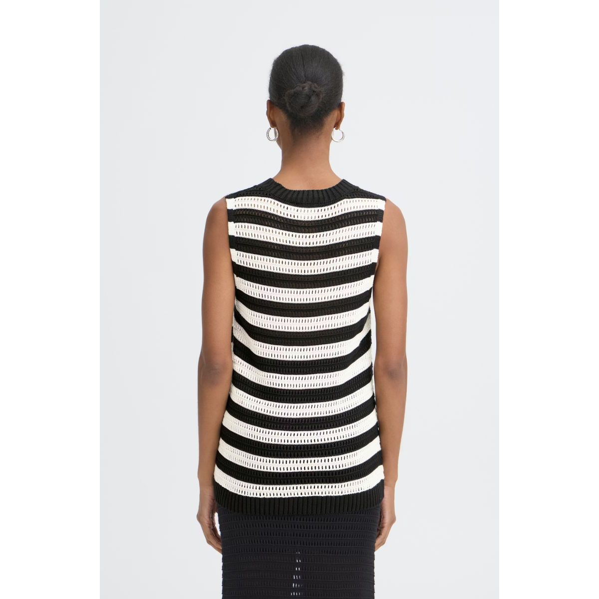Betues Sleeveless Knit Top— Black & Almond Milk - Public Mercantile