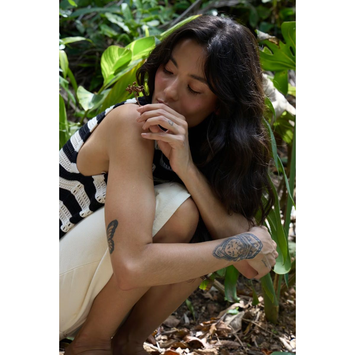 Betues Sleeveless Knit Top— Black & Almond Milk - Public Mercantile