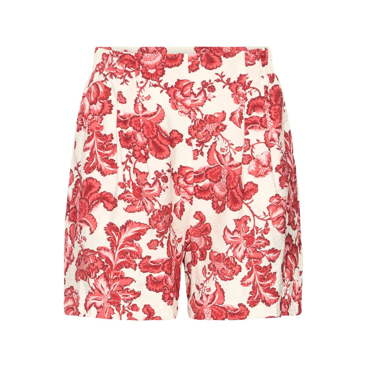 Gilvis Floral Shorts — Red - Public Mercantile