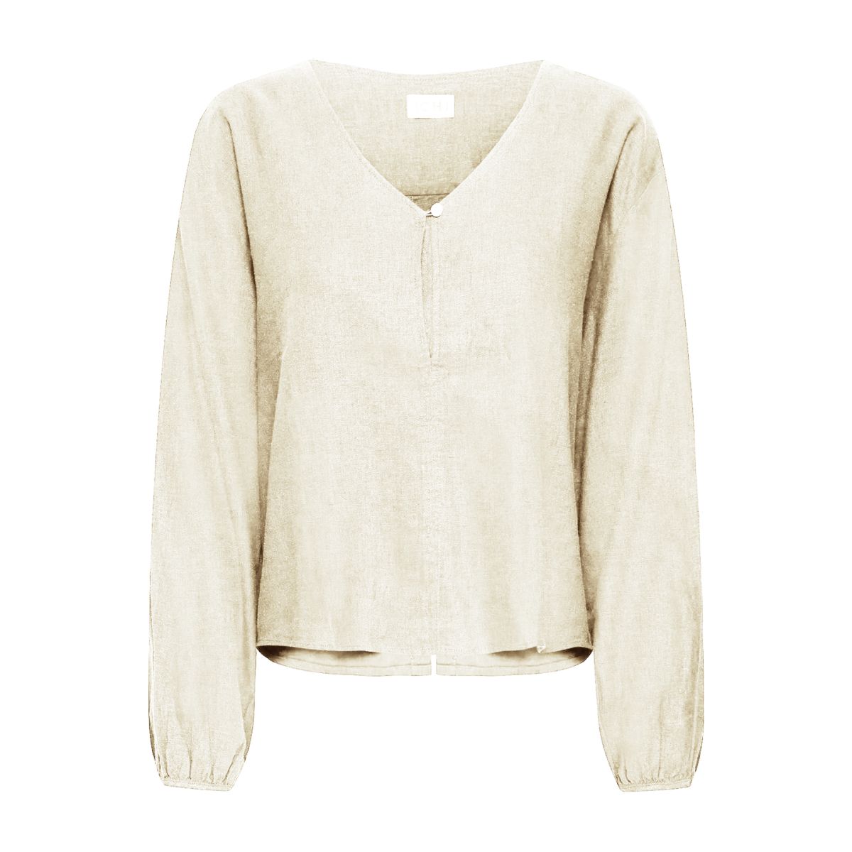Linno Linen Long-Sleeved Top — Natural Ecru - Public Mercantile