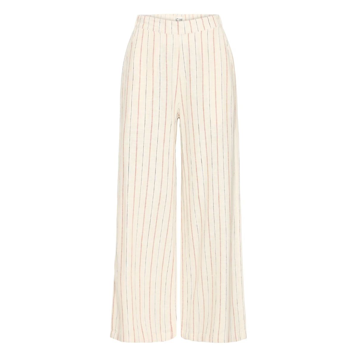 Linno Wide-Legged Linen Pants — Brown Stripe - Public Mercantile