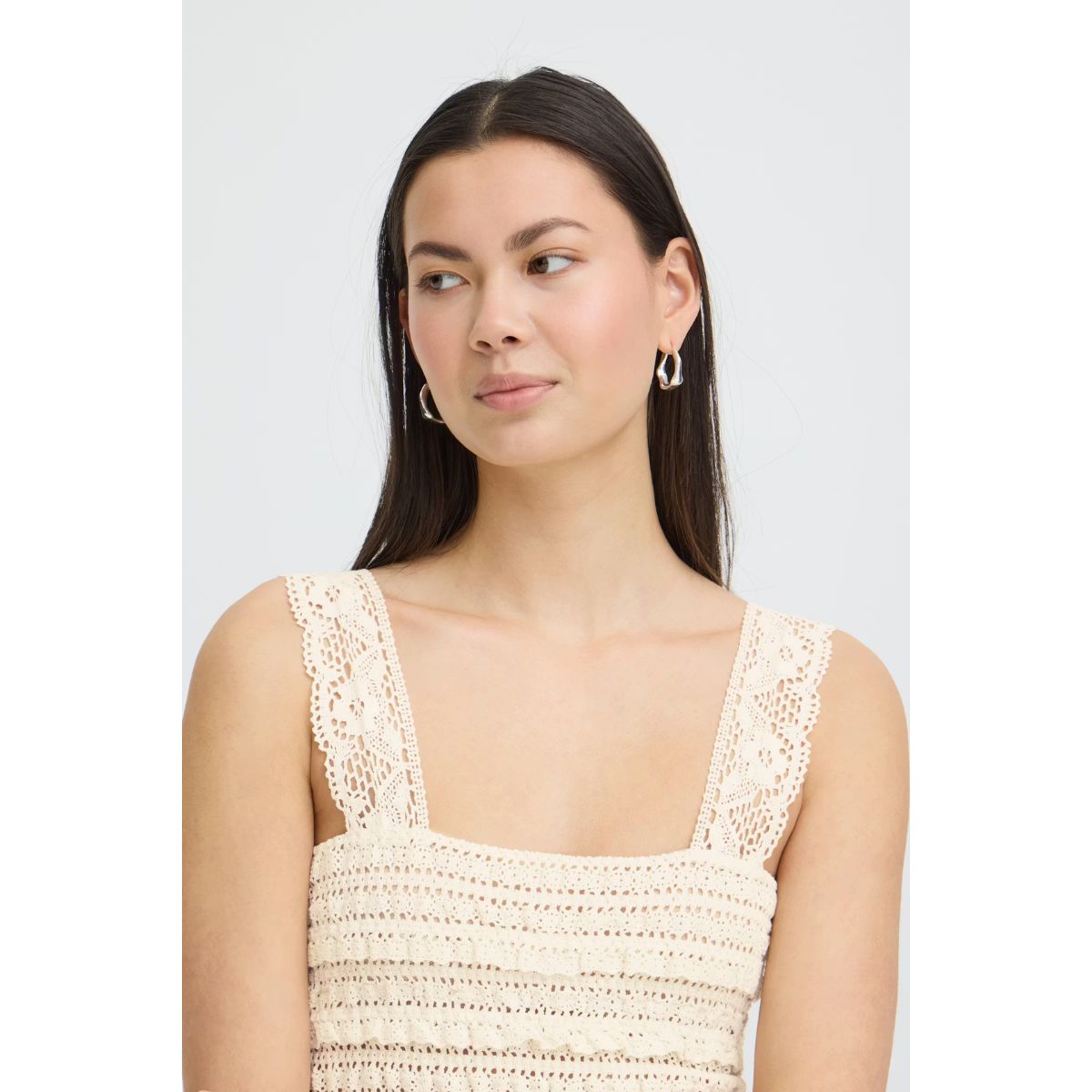 Marla Crochet Knit Top — Cloud Dancer - Public Mercantile