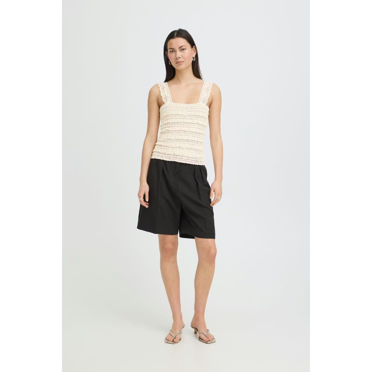 Marla Crochet Knit Top — Cloud Dancer - Public Mercantile