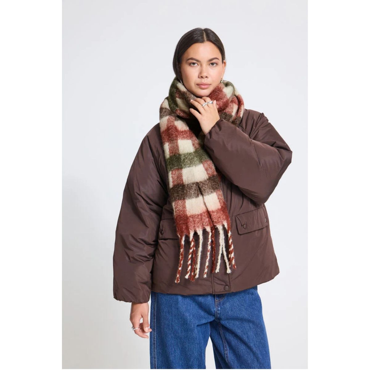 Maylon Blanket Scarf — Autumn Plaid