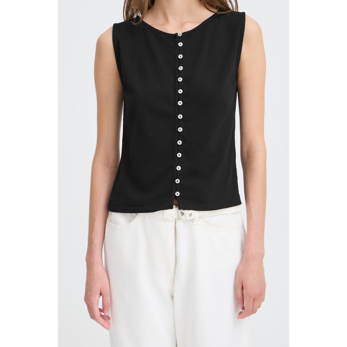 Chemise boutonnée Linno — Écru