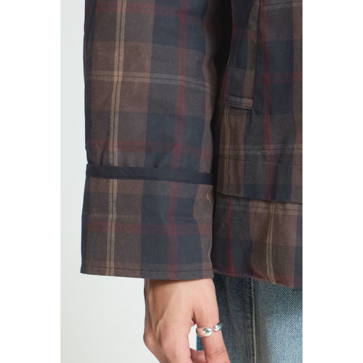 Toronto Cotton Jacket — Navy Plaid - Public Mercantile