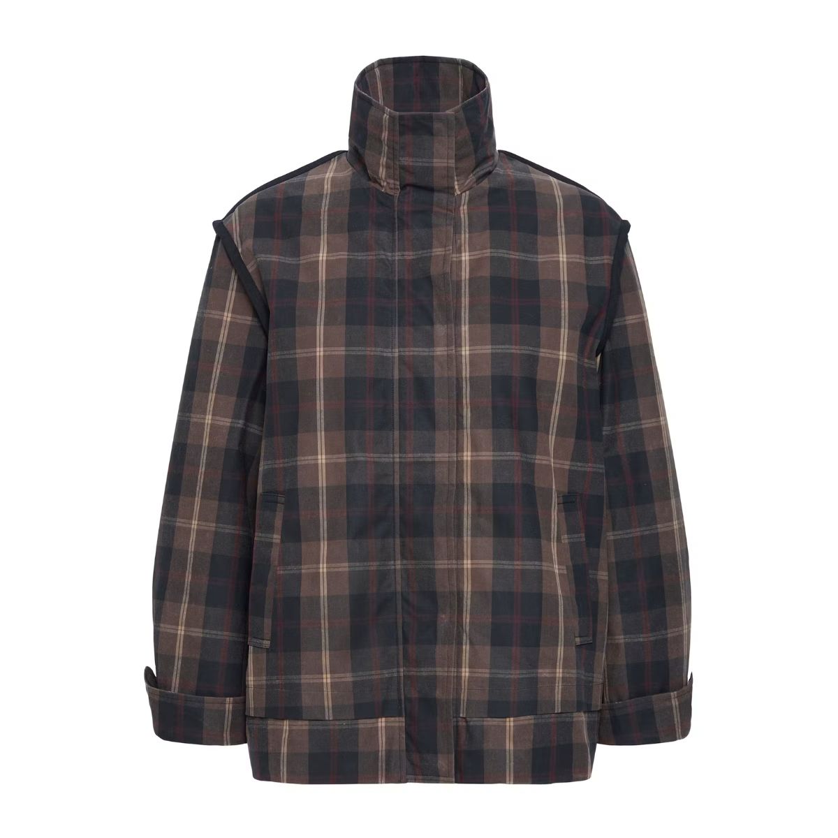 Toronto Cotton Jacket — Navy Plaid - Public Mercantile