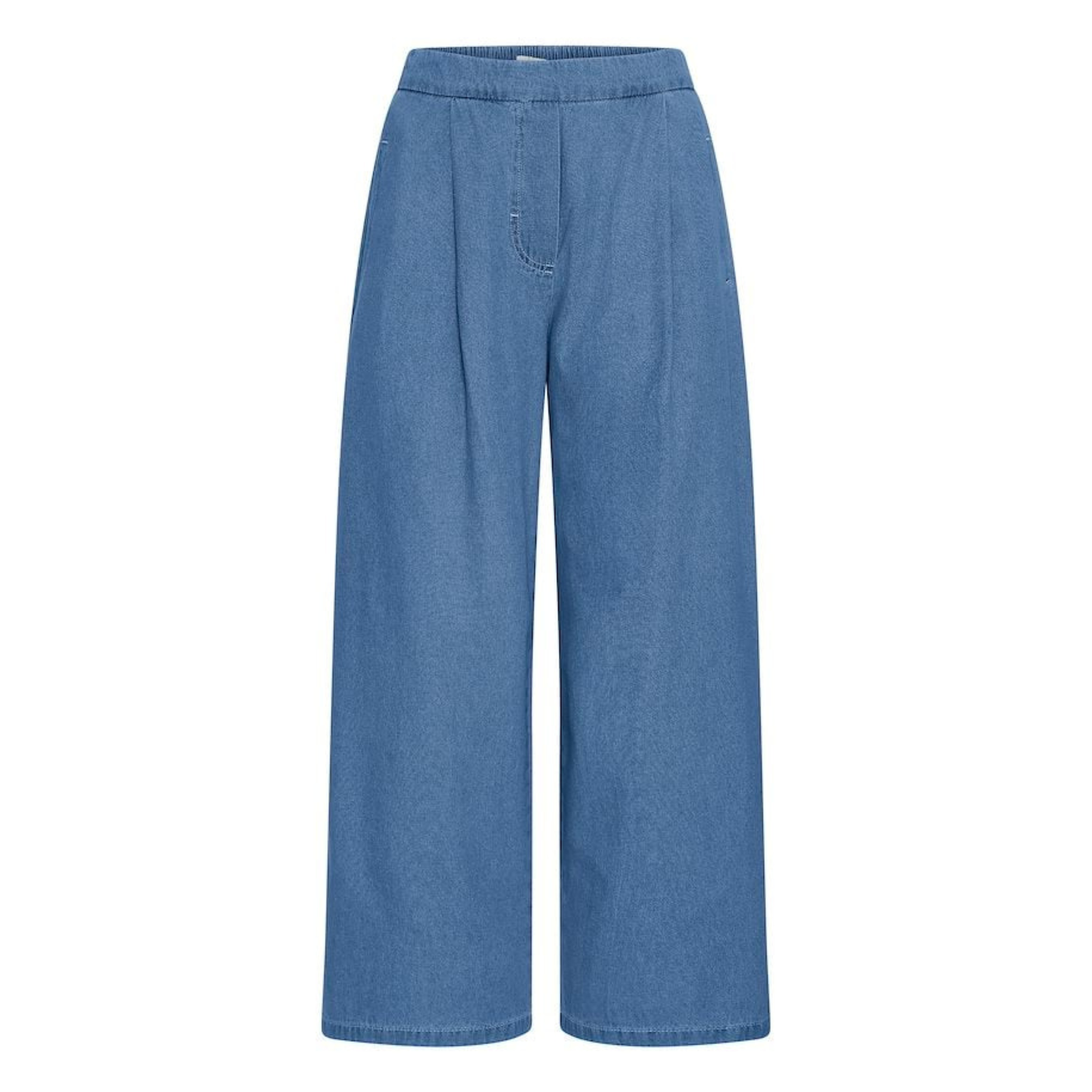 ICHI Archer Pants - Washed Denim Blue - Public Mercantile