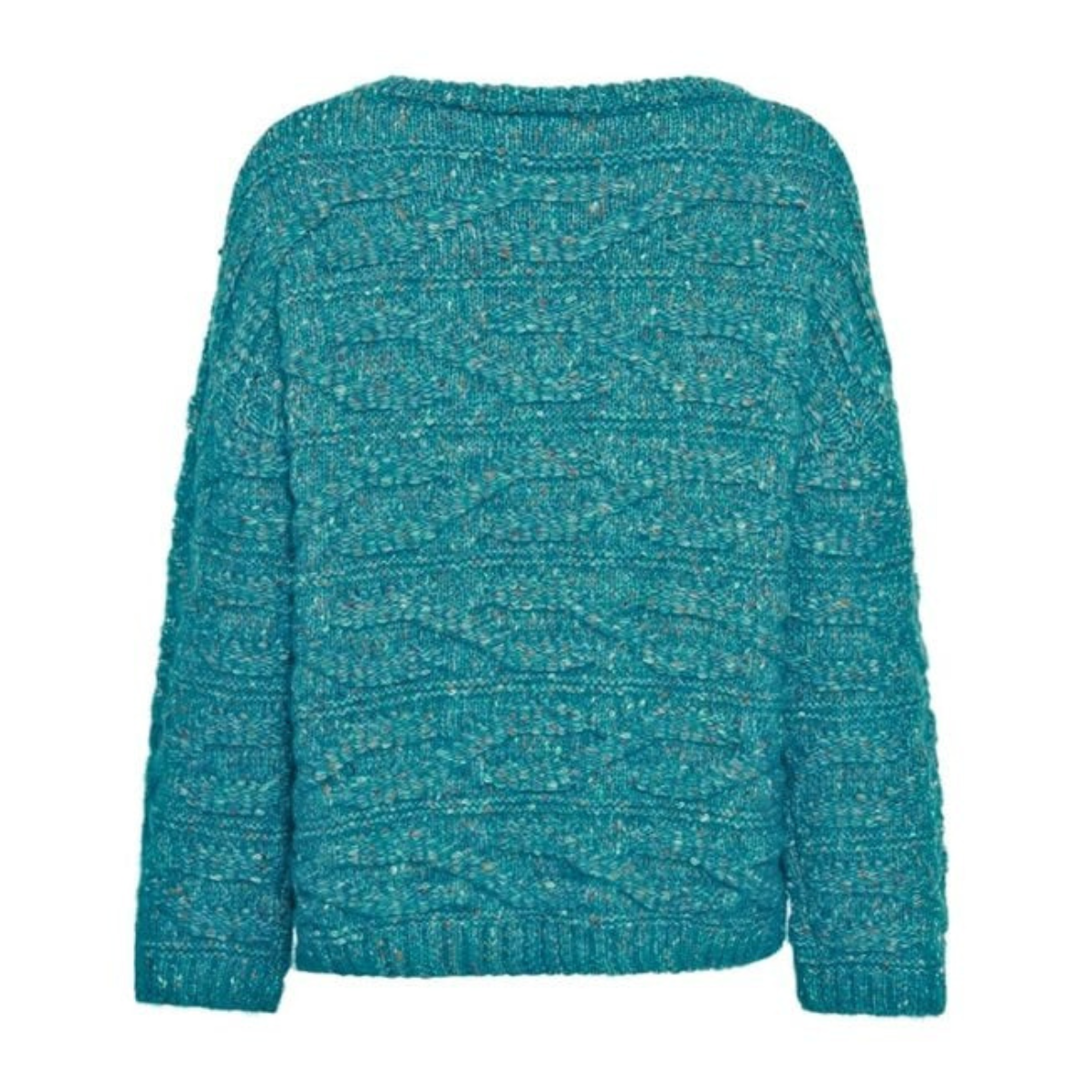 ICHI Copenhagen Balas Sweater — Green Blue Slate