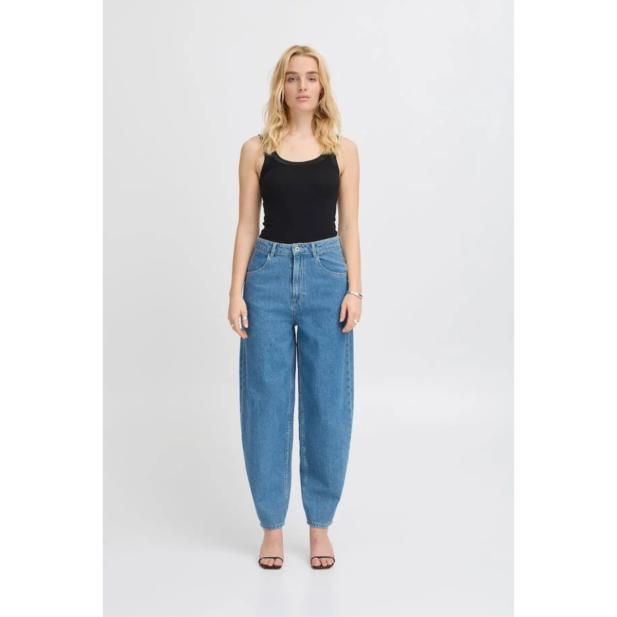 ICHI Berisel Jeans - Medium Blue - Public Mercantile