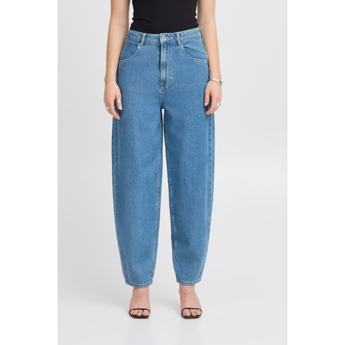 ICHI Berisel Jeans - Medium Blue - Public Mercantile