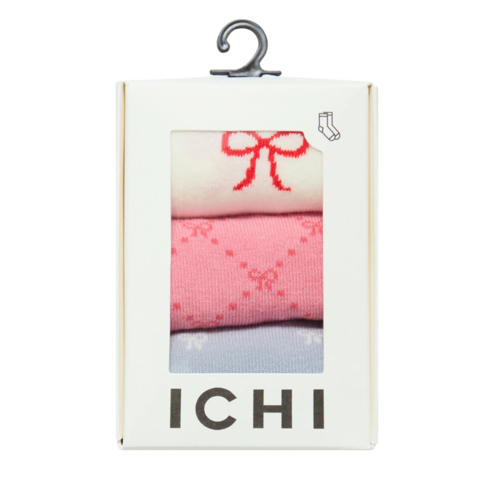 ICHI Bow Socks — 3-pack - Public Mercantile